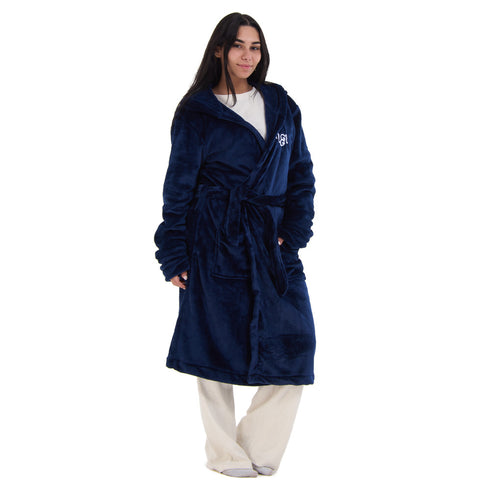 Snuggs Blanket Robe Dark Blue